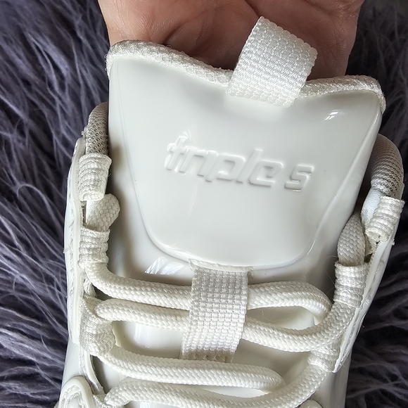 Balenciaga triple s "White Rubber" Chunky Sneakers AUTHENTIC size 39 - Picture 11 of 13